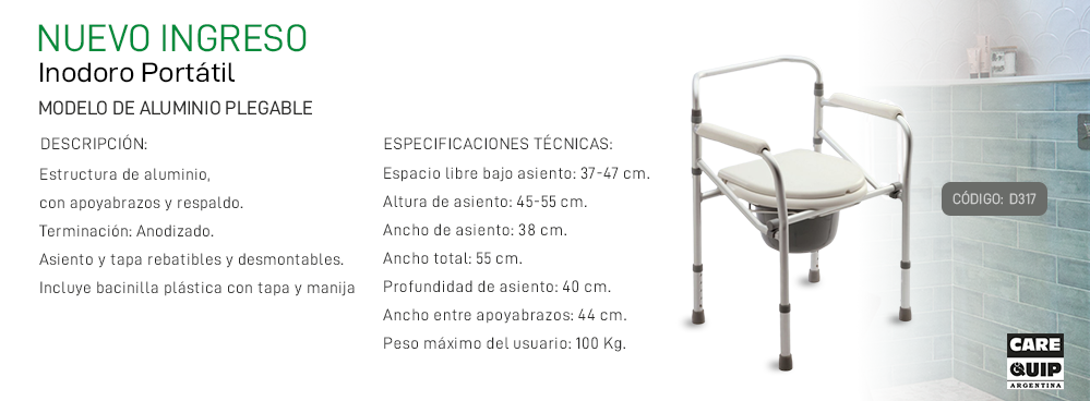 AHORA EN STOCK: INODORO PORTATIL PLEGABLE